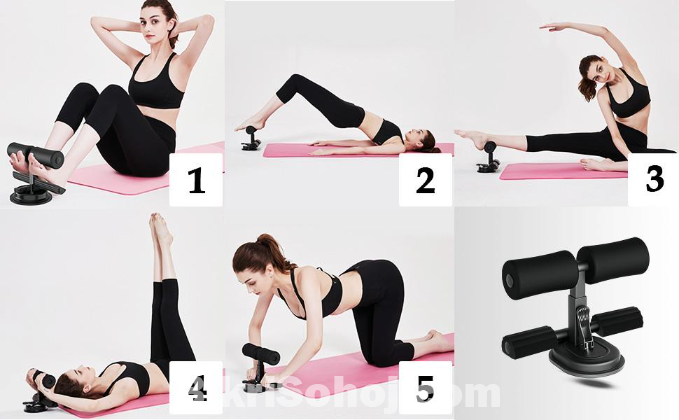 Self Suction Mini Sit Up Bars Double Stand